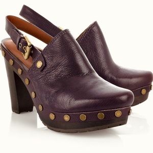MARC BY MARC JACOBS leather slingback clogs